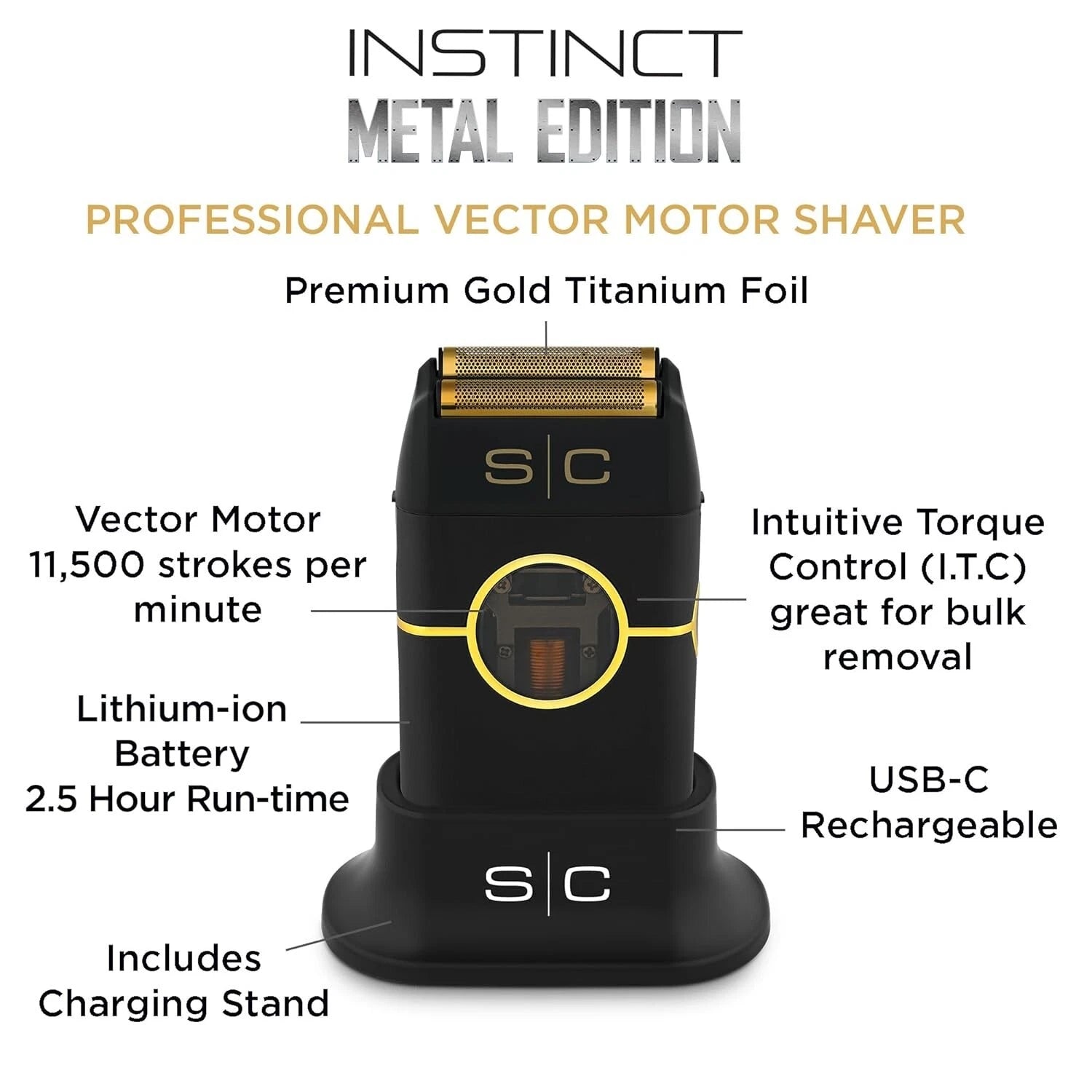 StyleCraft Instinct Metal Double Foil Shaver