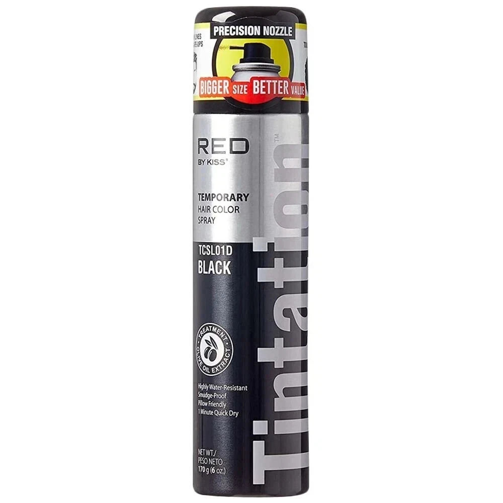 Kiss Tintation Temporary Color Spray Black