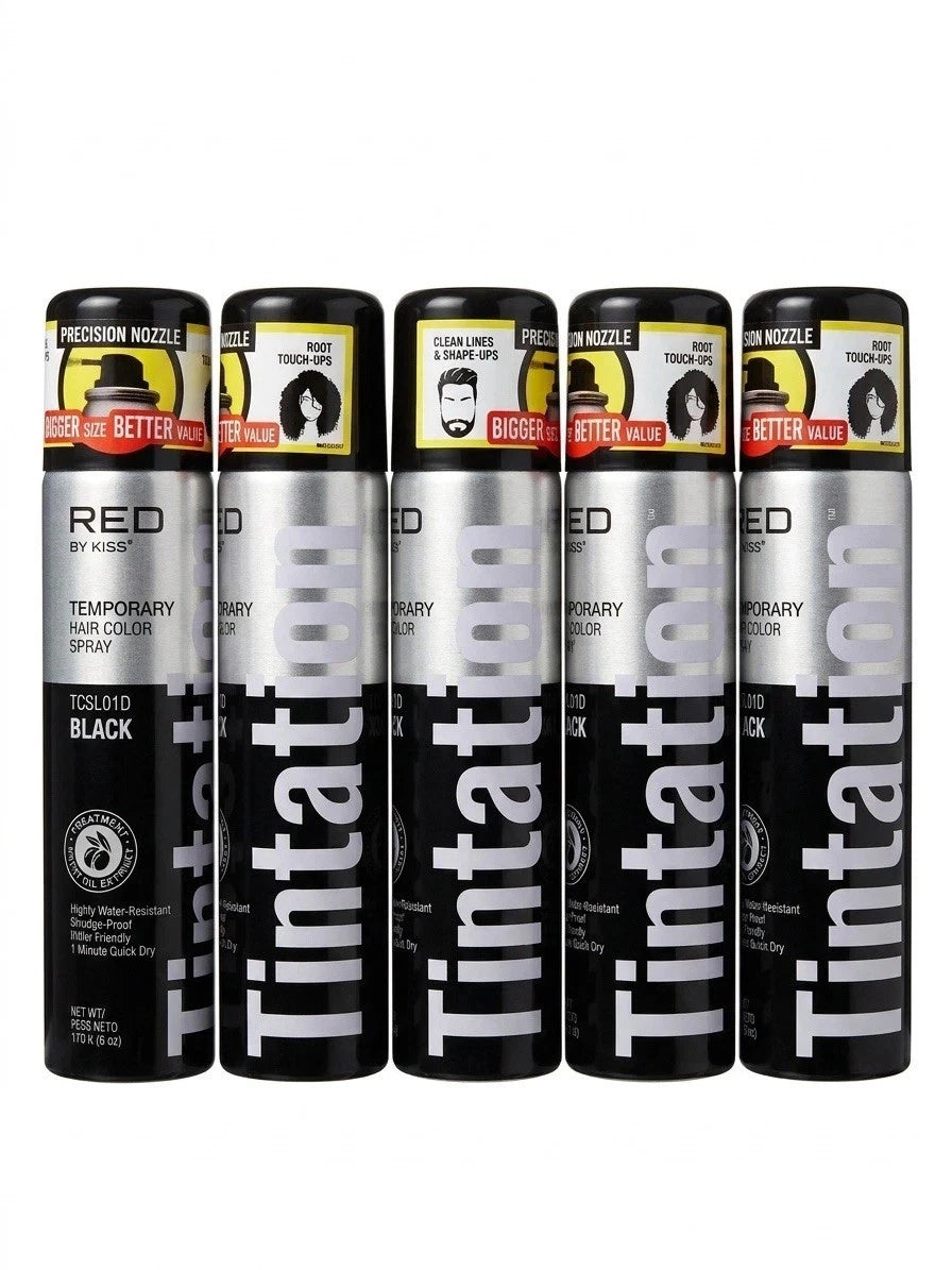 Kiss Tintation Temporary Color Spray Black